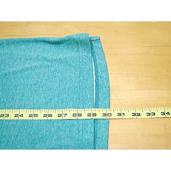 Duluth Trading T-shirt Mens XL Blue Light Teal Heather Side Slit Hem Poly Blend - Picture 6 of 8